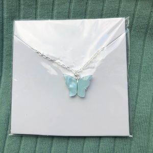 color butterfly necklace